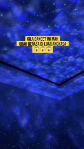 ALIA - Lampu Proyektor Langit Malam Berbintang Starry Projector Light Lampu Tidur Projector 2 in 1