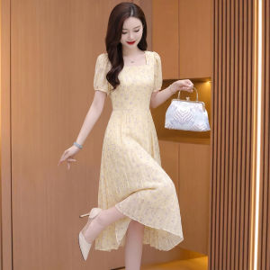 MAIMEI | Elegant Petite Aesthetic Chiffon Dress