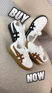TinaHao Shoes For Kids Girls And Boys Fashion Breathable Leather Soft Bottom School White Sneakers