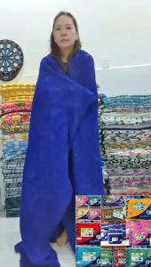 CÓ VIDEO. Mền lông dệt chỉ con Mèo(CAT) lâu đời của Thái mẫu XANH DƯƠNG