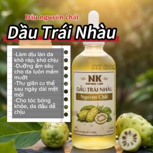 Dầu Trái Nhàu Nguyên Chất NK Chống Lão Hóa Ngừa Sắc Tố Đen Dưỡng Ẩm Sáng 15ml 30ml 50ml 100ml