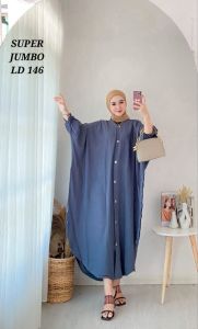 Kaftan Wanita Simple Mewah Elegan Polos Sultan Bahan Rayon Premium Daily Dress Jumbo Busui Terbaru By Seneng Fashion