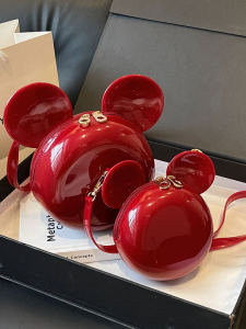 Trendy Jelly Donut Shaped Crossbody Bag for Women Commute Fashionable Single Shoulder Bag Soft PU Material round Box Form