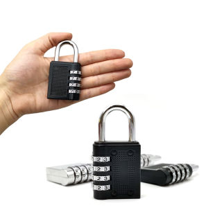 C.N. 4 Digit Number Combination Padlock Extra Large Resettable for School Gym Locker Outdoor Fence Hasp Cabinet Toolbox Locker
