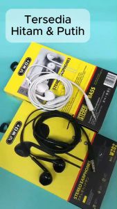 Headset WO+ Stereo Earphone W202 W203 In Ear Headphones Jack 3.5 Mm With Mic