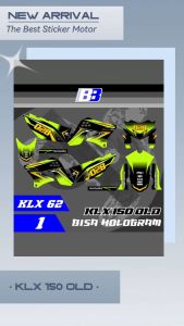 Variasi Sticker Motor KLX 150 Lama & Striping KLX Old Desain Racing Terbaru KLX 62