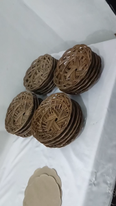 PIRING ANYAMAN LIDI PAKET 50pcs PIRING MAKAN.HAJATAN.PIRRING PESTA