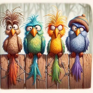 BILIBILI | Oil Painting By Numbers Cartoon Bird Theme DIY Number Drawing Canvas Pictures By Numbers Home Decor Large Size