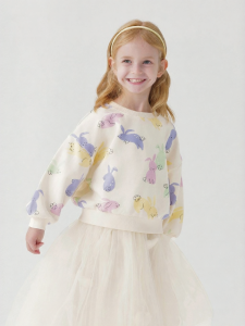Marc&Janie | Spring Autumn Cartoon Print Loose Children Hoodie