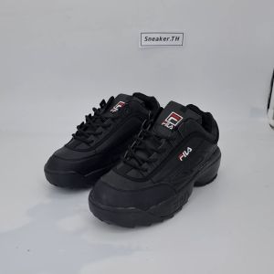 รองเท้าผ้าใบ มี 5 สี (Sz.37-45) สวยแท้ 100 % รองเท้าสีดำล้วน พื้นหนาใส่สบาย เพิ่มความสูง V87B014