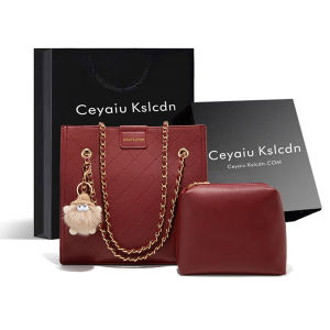 กระเป๋าถือทรงสี่เหลี่ยมสีแดง ทรงคลาสสิก สำหรับผู้หญิง กระเป๋าสะพายไหล่แบบเดี่ยว วัสดุ PU ซิปปิด ทรงกลม กระเป๋าถือแบบสะพายข้าง