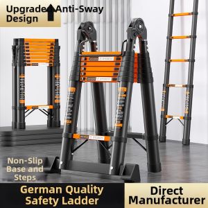 ZHUOLESHI | Carbon Steel Telescopic Multipurpose Ladder
