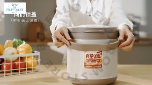 BUFFALO 6.3L Thermo Pot with 5L Stainless Steel 304 Inner Pot Double Wall Insulated Thermo Container 牛头牌6L焖烧锅 (ET179)