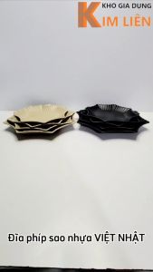 Túi 5 dĩa phíp sao nhựa VIỆT NHẬT - Nhám -  Đựng đồ xào trộn thức ăn nhanh buffet - 1190/93