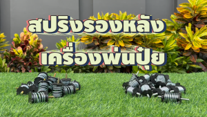 สปริงรองหลัง ลูกยางกันสะเทือน เครื่องพ่นปุ๋ย สปริงกันกระแทกเกลียว2แบบ ลูกยางเครื่องพ่นลม ประกัน 7 วัน อะไหล่เครื่องพ่นลม