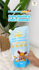 Moose Gear Baby Bottle Cleanser 4PACKS 500ml (Unscented) Antibacterial Resealable Leak Proof Cap