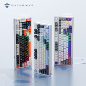 Machenike KG98 Tri-Mode Wireless Mechanical Keyboard Gasket Mount 98 Keys Hot-Swappable 10000mAh Battery Hi-Fi Sound RGB Light Strip Gaming Keyboard