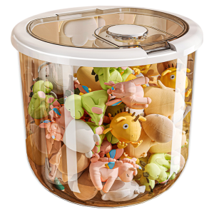 MEIZHUFU | Transparent Stuffed Toy Storage Stool