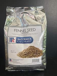 McCormick Culinary Ground Fennel Seed 1kg - Spices for cooking seasoning flavoring.