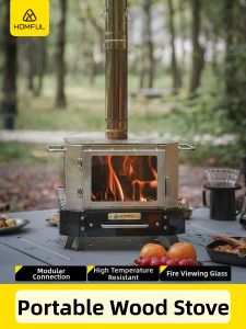 HOMFUL | Portable Charcoal Stove for Camping and Household Use