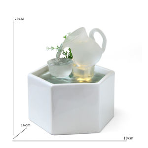 น้ำตกกระเจิงแบบไหลวนสำหรับตกแต่งห้องนอน บ้านใหม่ กระเจิงน้ำสำหรับตกแต่งโต๊ะ ของขวัญสำหรับเพื่อนผู้หญิง