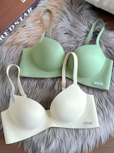 Original One-Piece Seamless Gathered Prevent Sagging Small Chest Appears Larger Underwear No Steel Ring Innerwear Nylon Fabric