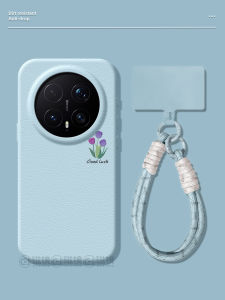 Shockproof Silicone Leather Patterned Phone Case Simple Design with Tulip Flower