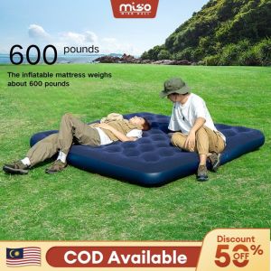MISO Inflatable Air Bed Double Size With Pump Automatic Portable Foldable For Camping Tent camping air bed tilam Tilam Angin 充气床 充气床