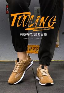 2026 Korean Sneakers For Men Breathable Running Sports Shoes For Men Driving Hiking Rubber Casual Shoes For Men