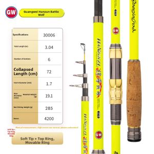 GW | Long Cast Fishing Rod Dual Tip