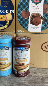 ขายยกลัง 80gm. 8ชิ้น กล่องเหล็ก คุกกี้ราชวัง/Whitecastle - คุณสมบัติของโปรปีใหม่ ใส่กันกระแทกทุกออเด้อ