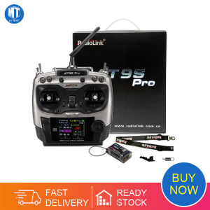 Radiolink AT9S Pro TX 10/12CH RC เครื่องส่งสัญญาณ RC ตัวควบคุมวิทยุพร้อม R9DS RX 2.4G ตัวรับสัญญาณสำหรับอาร์ซีโดรนสำหรับแข่ง FPV