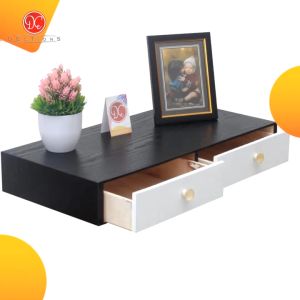 DEcTionS Meja Kamar Aesthetic Minimalis / Meja Rias 60x30cm 2 Pintu Laci Tempel Dinding Gantung