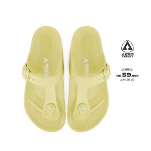 Aerostreet 36-40 Rhea Matcha - Sandal Sendal Jepit Casual Pria Wanita Aero Street ADCAA