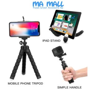 Tripod Mini Spider Flexibel B103 Tripod Handphone Hp Jepit + Holder U