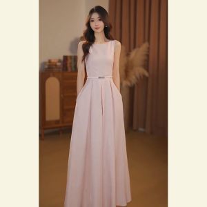 SHANGSHA | Luxury Elegant Pink Dress