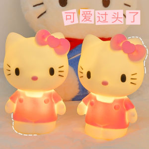 Kawaii Sanrio Cinnamoroll LED Night Light 3D Mold Anime Bedroom Ornament Night Light Birthday Cake Decor 三丽鸥玉桂狗小夜灯