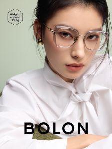 BOLON | Blue Light Blocking Womens Square Large Frame Cat-Eye Eyeglass Frames