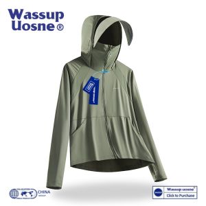 Wasuup Ice Lụa Quần Áo Chống Tia Cực Tím Nhanh Khô Thoáng Khí Câu Cá Ngoài Trời Áo Khoác Dành Cho Nam Và Nữ Kem Chống Nắng Phong Cách Mới Mùa Hè
