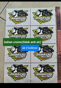 STIKER BREWOG AUDIO | STIKER SOUND | STIKER AUDIO | STIKER SOUNDSYSTEM | STIKER PACK | STIKER 1 LEMBAR | STIKER CROMO ISI 8 BIJI