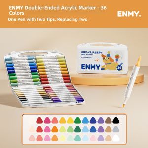 ENMI | Non-Toxic Washable Double-Tipped Art Markers Colorful and Layerable