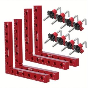 90 Degree Positioning Squares Right Angle Clamps -Aluminum Alloy Fixing Clip - Woodworking Carpenter Corner Clamping Square Tool