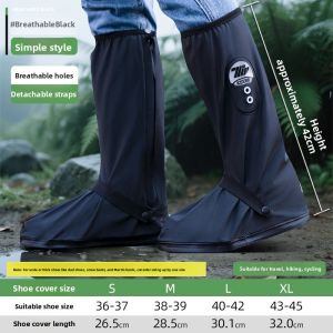 KeyRu | Waterproof Anti-slip Thickened Durable Rain Shoe Covers for Travel and Hiking