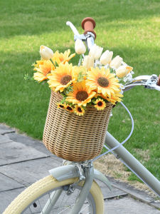 inwild | Large Retro Woven Children Bicycle Basket