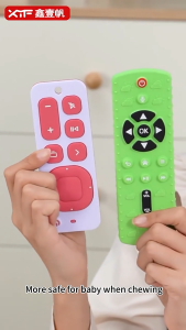 [SG] Baby teething toy silicone remote control 1:1 food grade teething toy to prevent sucking fingers