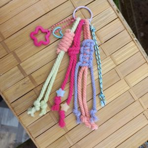 BAG CHARM Gantungan Tas Soft Macrame | Gantungan Kunci