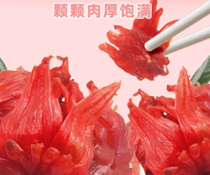 Dried rose eggplant sweet and sour ready to eat honey Roselle flower 100g 200g    玫瑰茄干