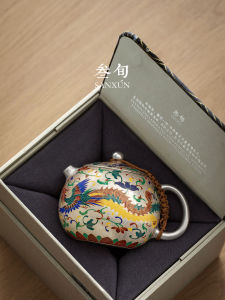 SANXUN | Luxury Dragon and Phoenix Designed Teapot