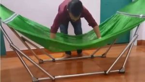 Võng xếp cỡ lớn duy nhất tiện lợi sơn tĩnh điện phi 32 kèm lưới võng người lớn