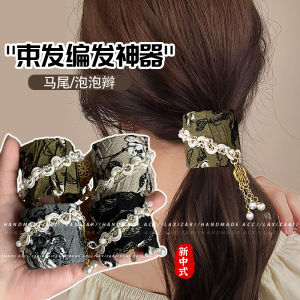 Metal Horse Tail Buckle New Chinese Style Chinese Ancient Style Female Back Head Hair-Binding Fixed Gadget Braided Hair Insert Comb for Updo 2024 New Arrival